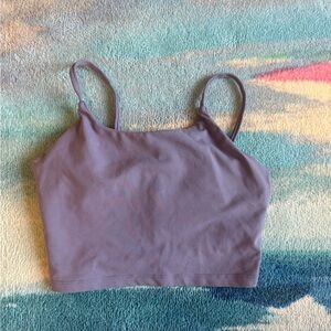Purple Cropped Tank Top